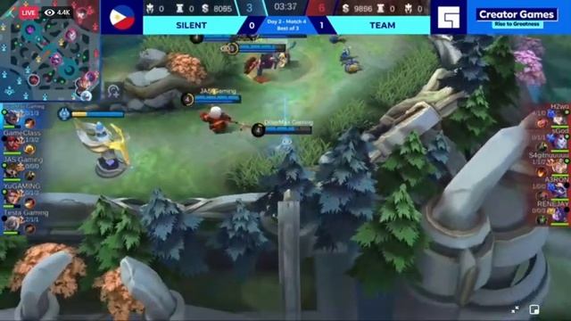 TEAM VS SILENT(GAME#2) CREATOR GAMES FACEBOOK GAMING MATCH#12