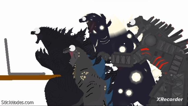 Pizza tower screaming meme but it's Godzilla sticknodes animation смотреть онлайн