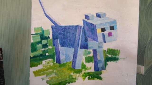 КОТОПРЫГ - РИСУЮ КАРТИНУ по МАЙНКРАФТУ в реальной жизни! смотреть онлайн