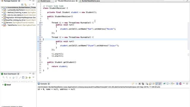 Builder Pattern In Java ,Why we Need It , Thread Safety ,Consistency In a Method Chaining смотреть онлайн