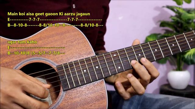 Main Koi Aisa Geet Gaoon - Easy Beginner's Guitar Tabs | Yes Boss смотреть онлайн