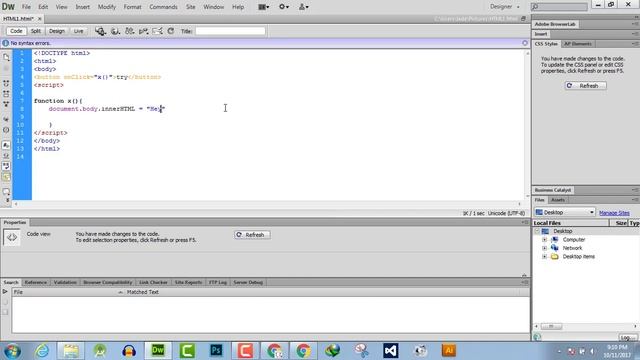 54 - JavaScript document body смотреть онлайн