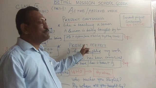 Class IX English Active Passive Voice Part II смотреть онлайн