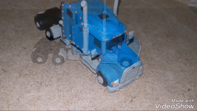 Урок по лепке! как сделать Freightliner FLD 120 из пластилина! Американський грузовик из пластилина