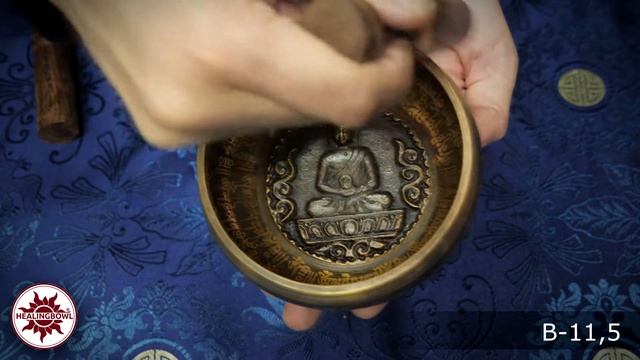 B 11 5 Тибетская поющая чаша с барельефом внутри, 11 5 см / Поющая чаша купить смотреть онлайн
