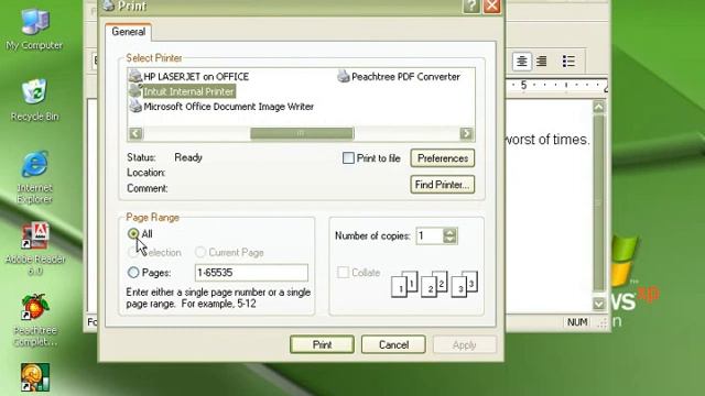 Windows XP Tutorial Printing a Document Microsoft Training Lesson 4.6 смотреть онлайн