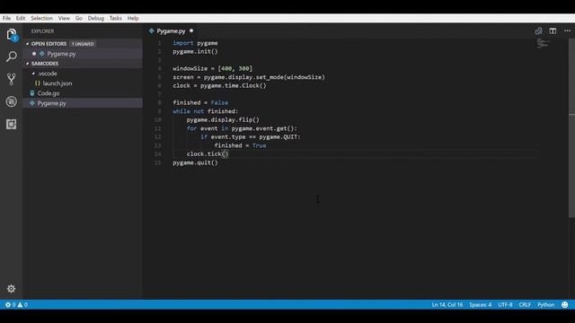 How to use the Clock command in Pygame using Python смотреть онлайн