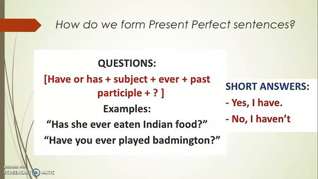 INTRODUCING PRESENT PERFECT смотреть онлайн