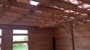 Как Перекрыть Большой Пролет Деревянными Балками? Пролет 6 Метров в Доме из Бруса