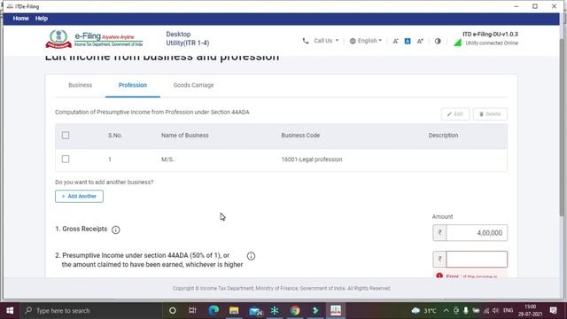 ITR 4 FILING AY 2021-22 LIVE FILING WITH SUCCESSFUL VALIDATION!! ONLINE UTILITY. SEC 44AD & 44ADA смотреть онлайн
