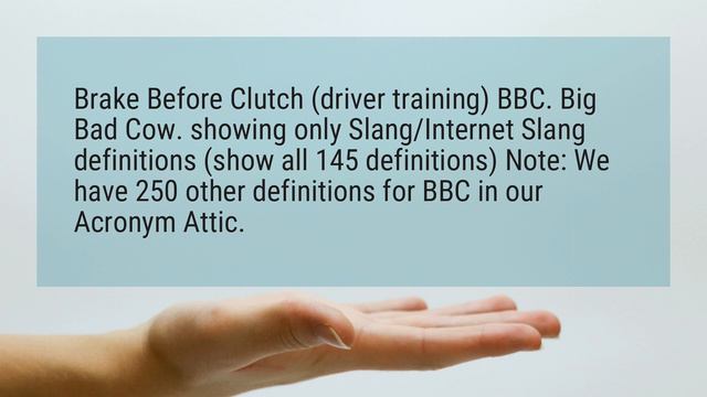 What does BBC mean in slang? смотреть онлайн