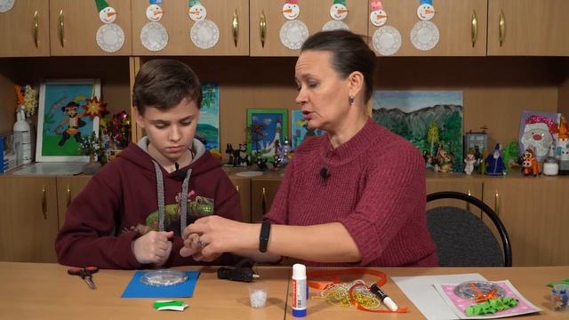 Новогодняя открытка-снежный шар | Мастерская творчества ЦДТ Прикубанский смотреть онлайн