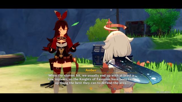 Genshin Impact: Meeting Amber and receiving the glider! смотреть онлайн