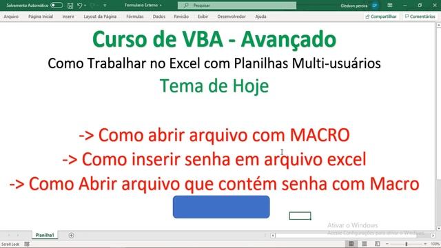 Abrir Arquivo com Senha | Macro abrir arquivo externo com Senha смотреть онлайн