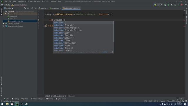 СОЗДАЕМ ВЕБСОКЕТ ЧАТ НА PYTHON И JAVASCRIPT смотреть онлайн