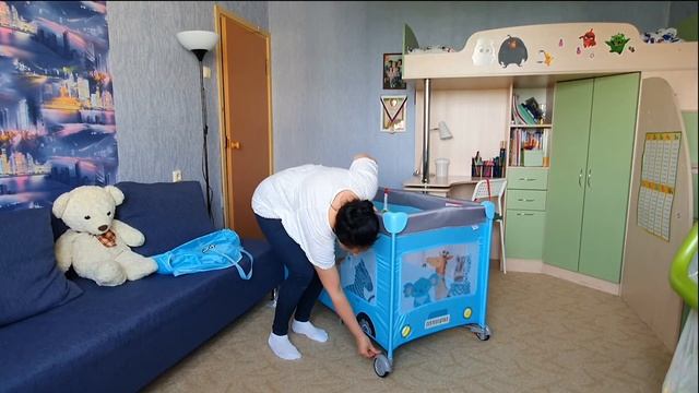 Сборка и обзор Кровать-манеж Кроватка переносная babyton Быть мамой смотреть онлайн