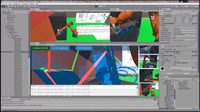 Unity Point Cloud Kuka Robot Laser Cutting смотреть онлайн