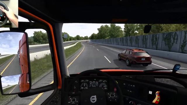 Volvo VNL + Flatbed Benson Mod Amazing Deliveries Across American Truck Simulator Map - Logitech G2 смотреть онлайн