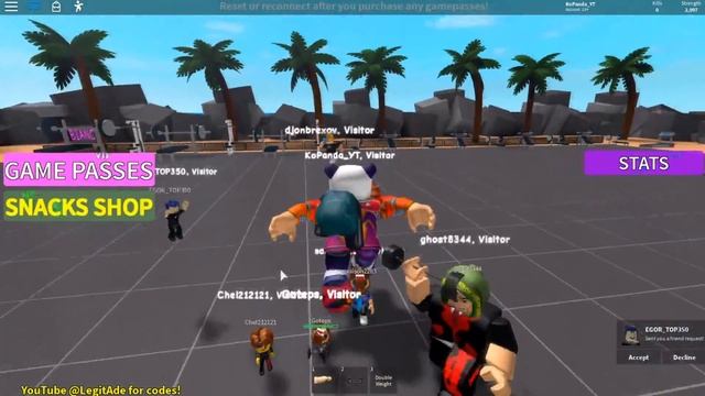 БИТВА КАЧКОВ в РОБЛОКС ? НОВЫЙ СИМУЛЯТОР КАЧКА ? Roblox Weight Lifting Simulator смотреть онлайн
