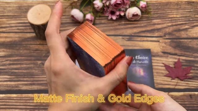 Custom OEM Printing 70x120mm Tarot Oracle Cards With Shiny Colorful Edges смотреть онлайн