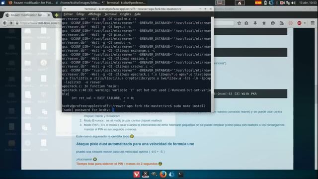 WPS Pixie Dust attack vs Teldat iw1400 with reaver mod by t6_x for pixiewps (by wiire) смотреть онлайн