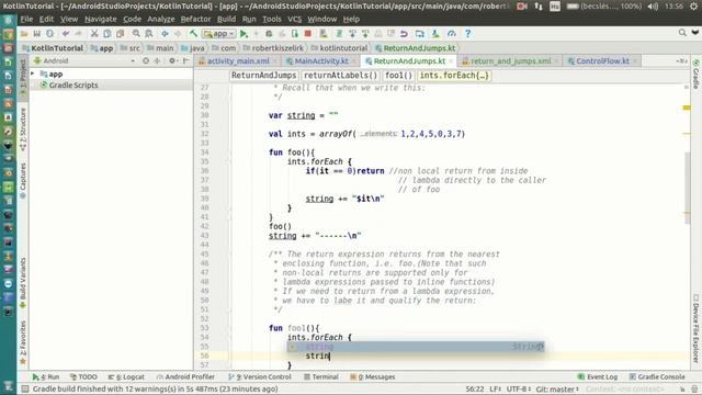 Android Kotlin Tutorial #050 - Returns and Jumps - Return at Labels смотреть онлайн
