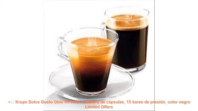 ⭐️ Krups Dolce Gusto Oblo KP1108 - Cafetera de cápsulas¸ 15 bares de presión¸ color negro Limited O смотреть онлайн