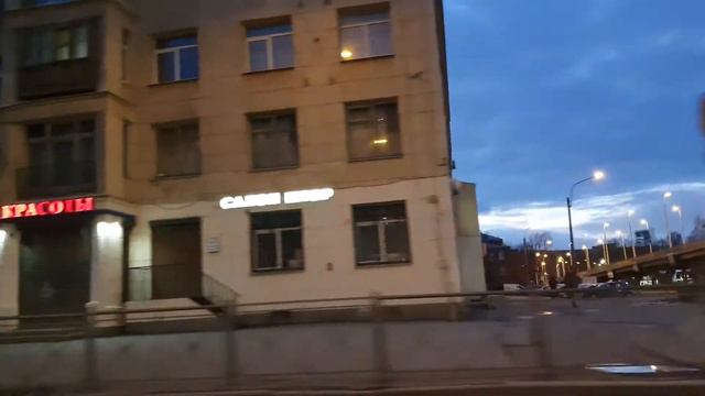 Вечерний Санкт-Петербург, май // Saint Petersburg by night (Driving) смотреть онлайн
