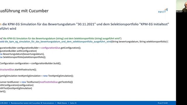Revisionssicher Testen mit Cucumber & Testcontainers смотреть онлайн