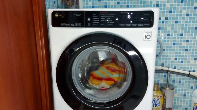 ПОЛНЫЙ ЦИКЛ СТИРКИ Быстро 30 \ Стиральная машина узкая LG F2H5HS6W смотреть онлайн