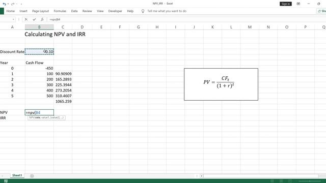 Calculate NPV and IRR in Excel | Financial Modeling using Excel | Excel Tutorial смотреть онлайн