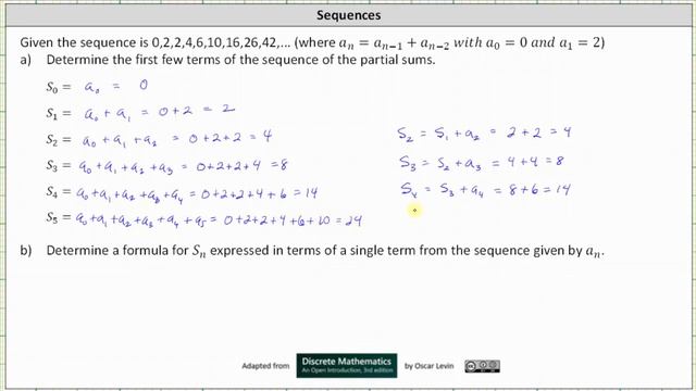 Given a Sequence, Find Partial Sums and Find a Formula For S_n Involving a_n смотреть онлайн