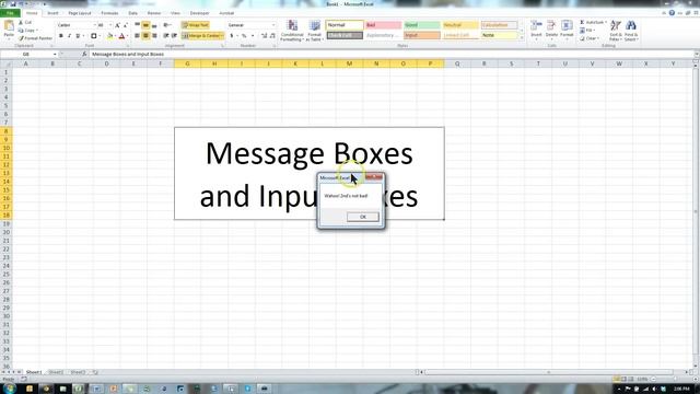 Excel VBA MsgBox and InputBox смотреть онлайн