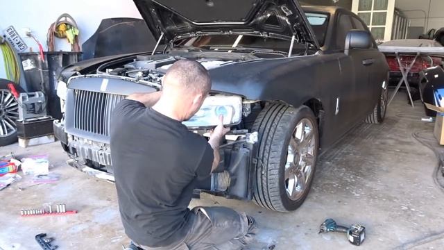 Wrecked Rolls Royce Ghost repair Part 1 ( disassembly ) смотреть онлайн