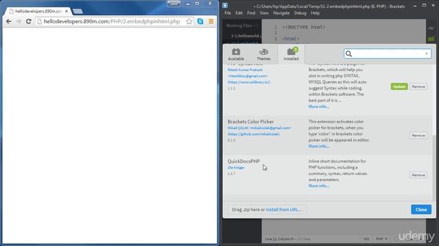 2. Embed PHP in HTML - PHP смотреть онлайн
