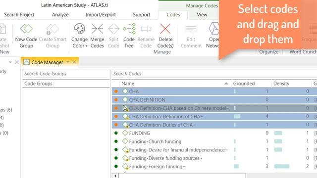 ATLAS ti 8 Windows-Coloring and Grouping the Codes смотреть онлайн