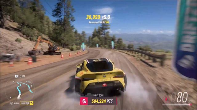 Pro Drifter's First Try on Longest Drift Zone - Forza Horizon 5 смотреть онлайн