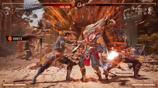 Mortal Kombat 1 - Raiden Vs Baraka (Very Hard) смотреть онлайн