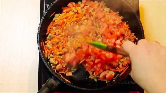 ?ОЧЕНЬ ВКУСНЫЕ СПАГЕТТИ С ФАРШЕМ И ОВОЩАМИ В ЧЕСНОЧНОМ СОУСЕ? смотреть онлайн