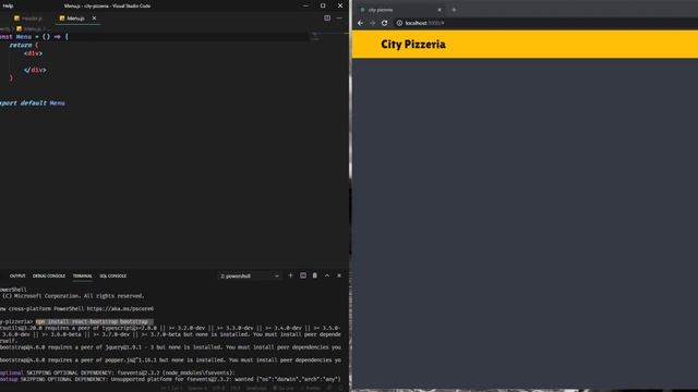 Fast Food Menu with ReactJS смотреть онлайн