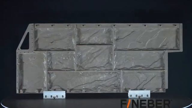 Фасадные панели Fineber под крупный камень терракотовый смотреть онлайн