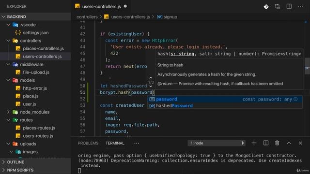 3. Hashing the User Password. #mernstack #education #password #programmer #development #mongodb смотреть онлайн