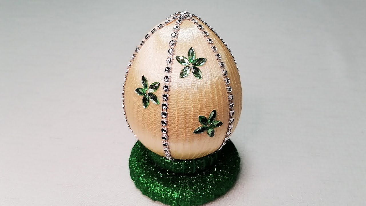 Как сделать красивое Пасхальное яйцо своими руками Пасхальная композиция Мастер Класс смотреть онлайн