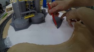 Макет железной дороги с начала#15 ПОДЛОЖКА И ДОРОГА