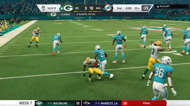 DOUBLE BREAKOUT STORY GAME! Madden 20 Online Franchise Gameplay смотреть онлайн