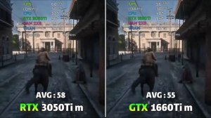 RTX 3050 Laptop (95W) vs GTX 1660 Ti Laptop Gaming Benchmark @1080p