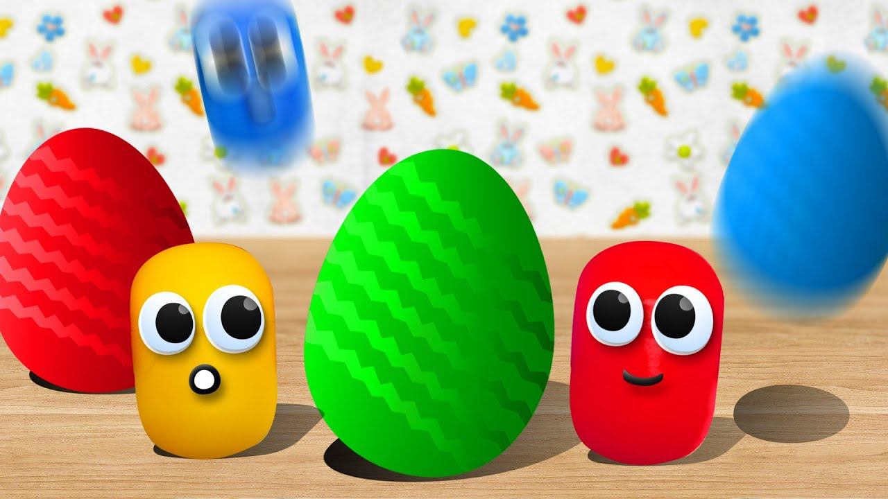 ЖИВЫЕ СЮРПРИЗЫ - Учим цвета. Обзор на Яйца Сюрприз с игрушками Фиксики и не только смотреть онлайн