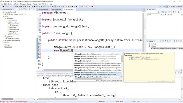 PROYECTO JAVA: consultas con Hibernate + persistencia en MongoDB (Parte V) смотреть онлайн