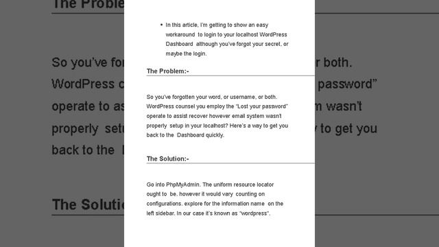 How to Reset WordPress Admin Password on Localhost смотреть онлайн