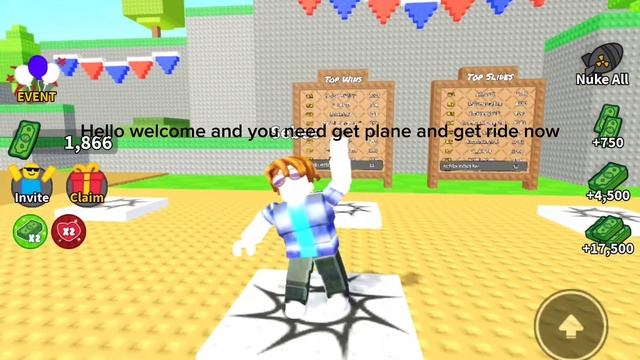 How to work plane fly the slide down a hill I Roblox смотреть онлайн